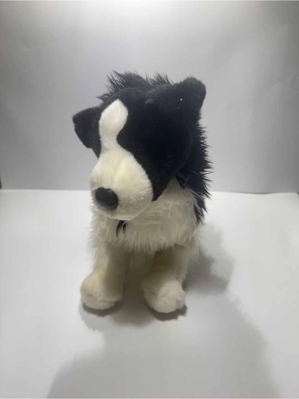 Douglas 15" Black & White Cuddles Chase Border Collie Dog Plush Stuffed Animal